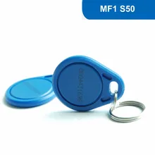 KT03 500 шт./лот радиочастотные бирки для ключей NFC брелоков ISO14443A 13,56 МГц ABS микрозазор IC теги для контроллера доступа с MF1 S50 чип