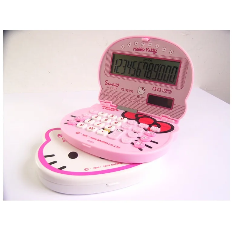 جديد لطيف hellokitty الأساسية مكتب حاسبة 12 الرقمية الحاسبة الإلكترونية