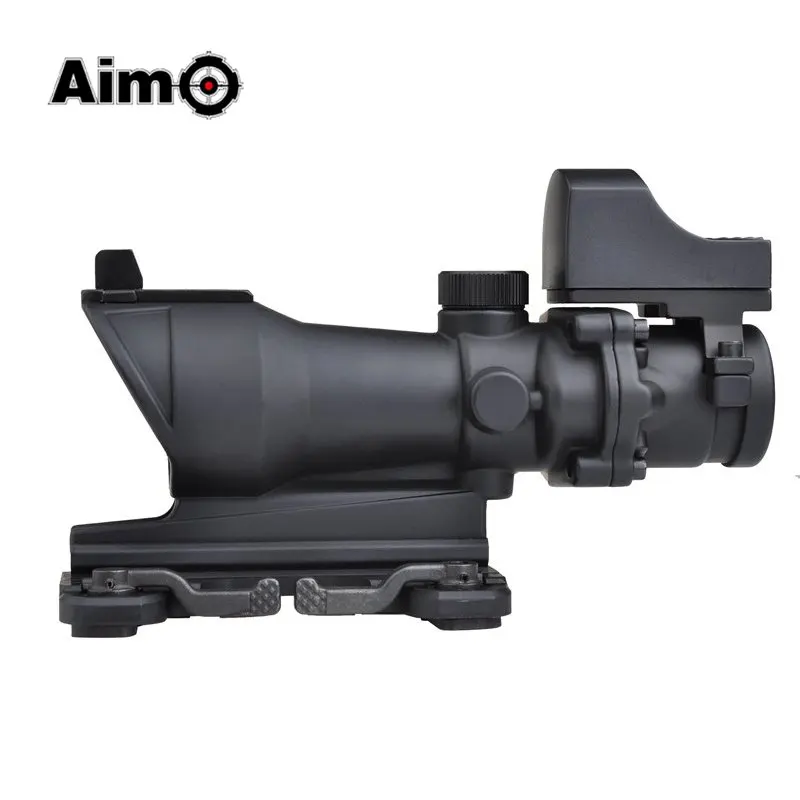 Aim O ACOG 4x32 оптический прицел и мини красная точка настоящий красный волоконно Imager