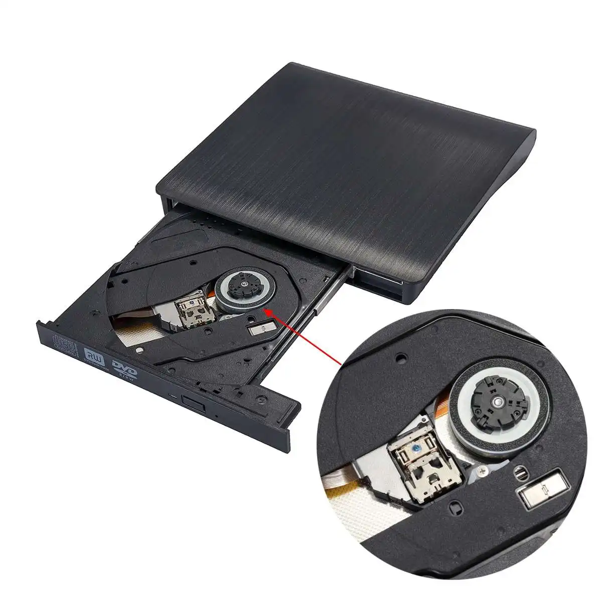 Внешний USB 3,0 высокоскоростной DL DVD RW ГОРЕЛКА CD писатель тонкий портативный оптический привод для Asus samsung acer Dell ноутбук ПК hp