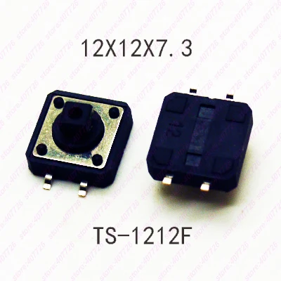 10 шт. 12X12 мм H = 9 мм с квадратной крышкой мгновенные тактильные 4PIN SMT/DIP тактовый переключатель кнопочный переключатель микроклавишная кнопка
