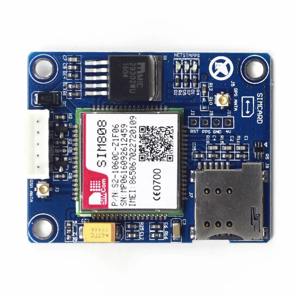  SIM808 Entwicklungsboard GSM GPRS GPS Bluetooth SMS Modul