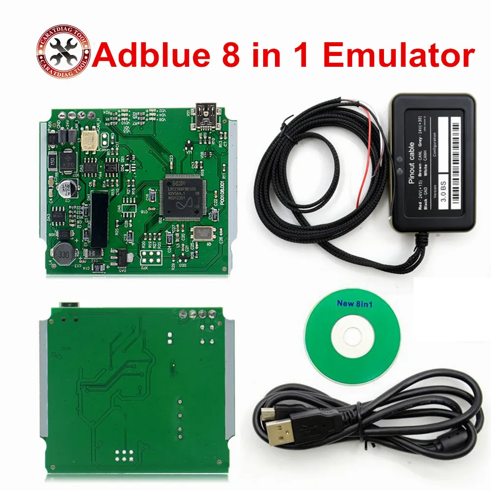 Adblue 8 в 1 v3 Датчик Nox для грузовиков Mercedes DAF Volvo Renault и Ford эмулятор OBD2 грузовиков|adblue