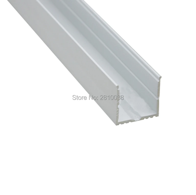 10 X 1M Sets/Lot U Style Anodized Aluminum U channel and AL6063 Extruded aluminum led housing for ceiling and wall lights