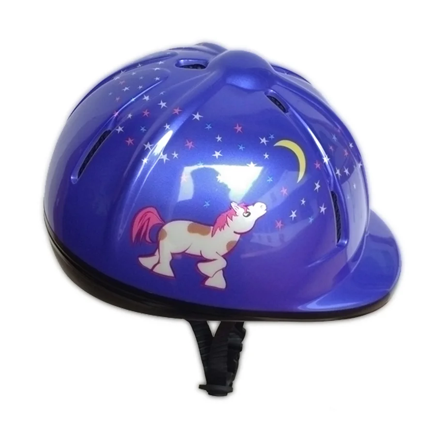 Buy Child Horse Riding Helmet Cartoon deep blue Safety Equestrian Helmet for