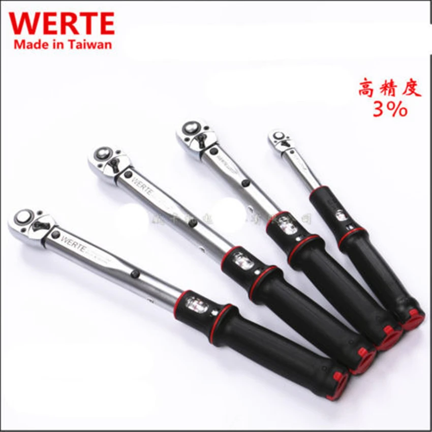 

WERTE Industrial Accuracy 3% Torque Wrench 1/2 "1/4" 3/4 "3/8" 1 "Precision-Premise 1-1000N