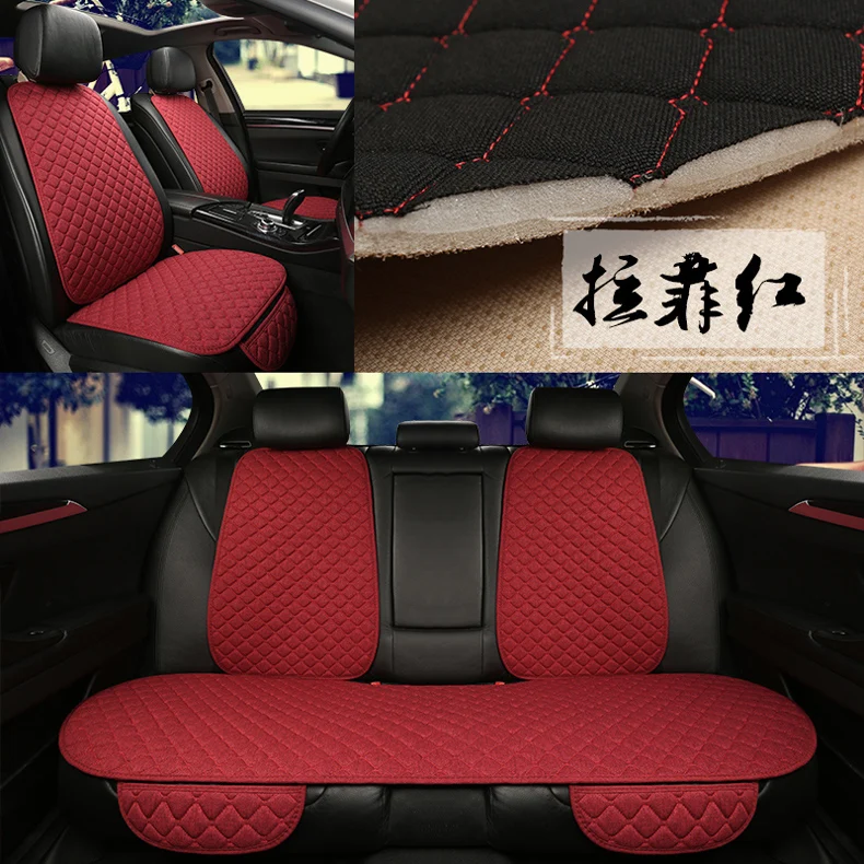 5 Seats Car Seat Covers Set Universal Fit Most Cars Seat Protector with Backrest Automobile Line Cushion Pad Mat for Auto Truck