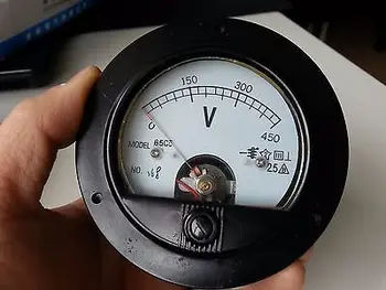 

Round Analog Volt Panel Meter DC 450V Voltmeters 62T2 65C5
