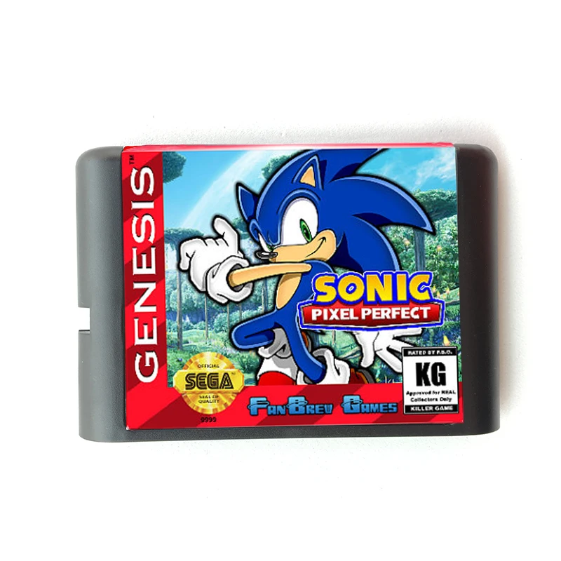 Карта памяти Sonic Pixel Perfect 16 bit MD для Sega Mega Drive 2 SEGA Genesis Megadrive|Картриджи| |
