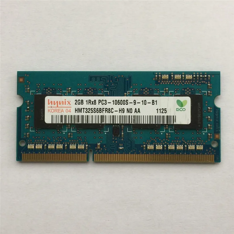 

Hynix chipset 2GB 1Rx8 10600S PC3 DDR3 1333Mhz 2gb Laptop Memory Notebook Module SODIMM RAM