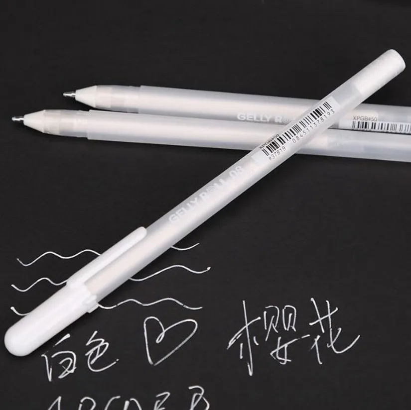 White Gel Pen  (8)