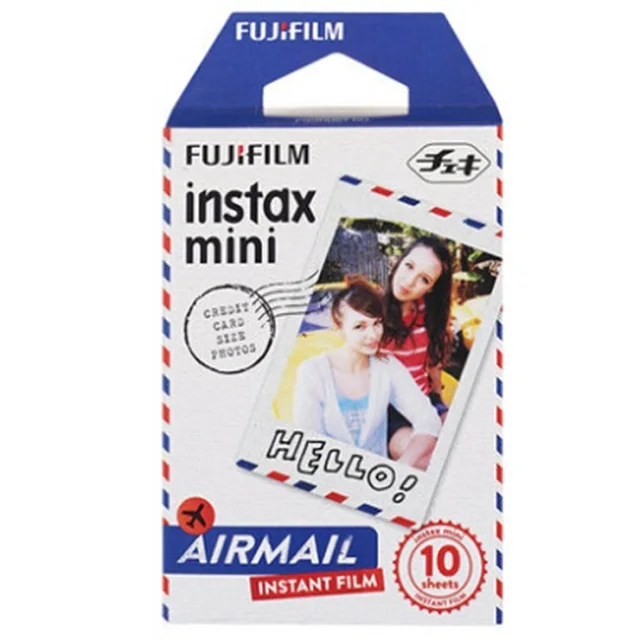 Фотокамера Fujifilm Instax Mini 8 Mini 9-фотокамера Fuji Instant Photo 10 листов Exposures Papers-дополнительная фоторамка - Цвет: Airmail 10 Sheets