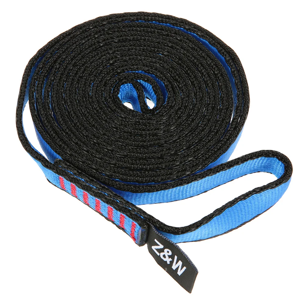 

23KN Flat Strap 16mm 60cm/120cm/150cm Rope Runner Webbing Sling Belt for Mountaineering Rock Climbing Rappelling Rescue