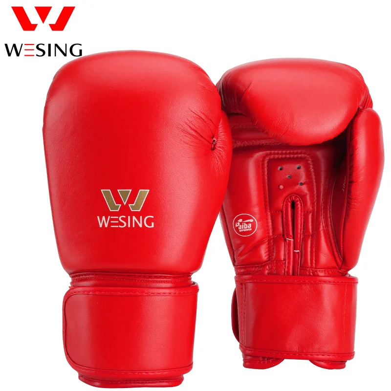 Боксерские перчатки в стиле Wesing Pro одобренные AIBA хлопковые повязки на руку для