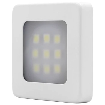 

4pcs ultra thin 55*55*10MM square LED lamp LED cabinet lamp smart shape led closet light without adapter magnetic installed