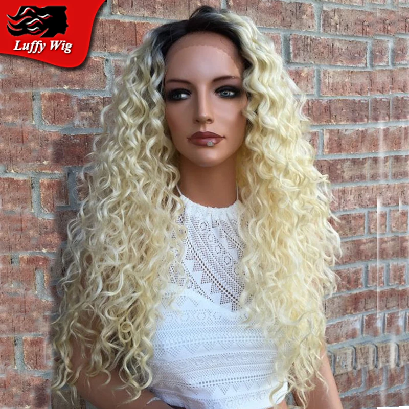 Ombre Blonde Human Hair Full Lace Wig Brazilian 100 Virgin Hair 1bT
