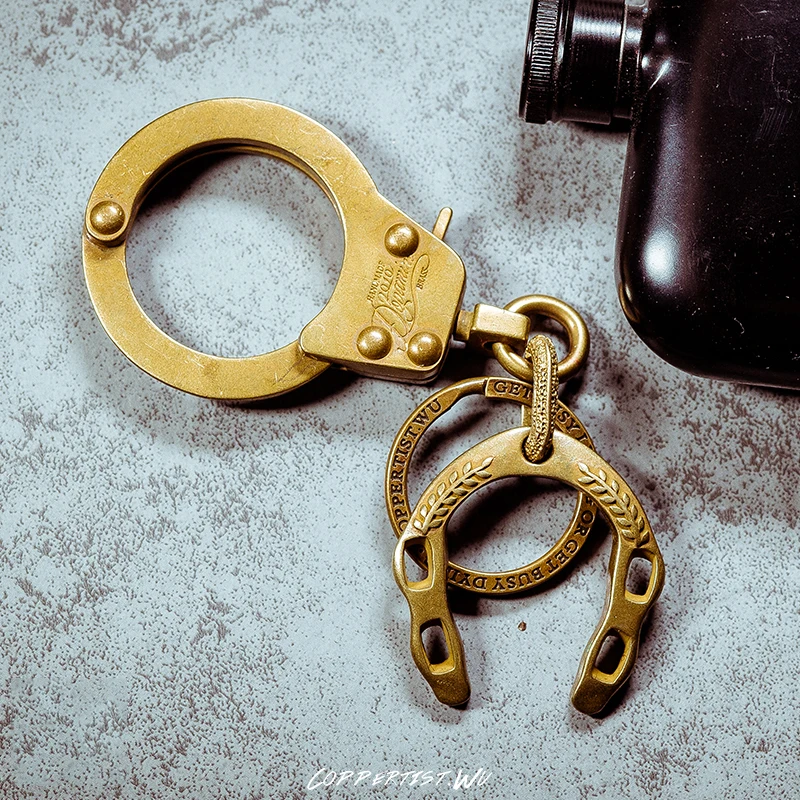 Coppertist. Wu классический талисман Подвески бронзовая трендовая подвеска латунный брелок модные талисман Брелки DIY аксессуары