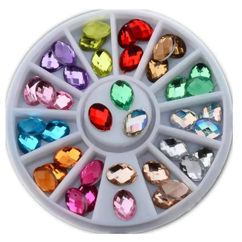 

Glitter Nail Art Rhinestones 3d Design Mix Colors Acrylic UV Gel Nail Tips Gems Decoration,DIY Nail Accessories