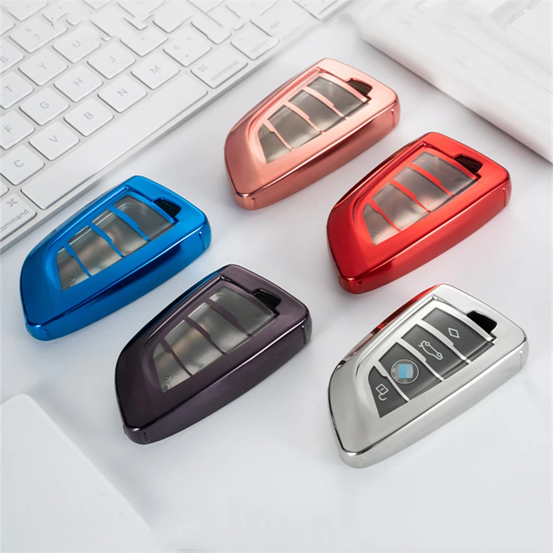 

Soft TPU Car Key Case Cover Key Protection for BMW X5 F15 X6 F16 G30 7 Series G11 X1 F48 F39 Accessories Keychain Holder Keyrin