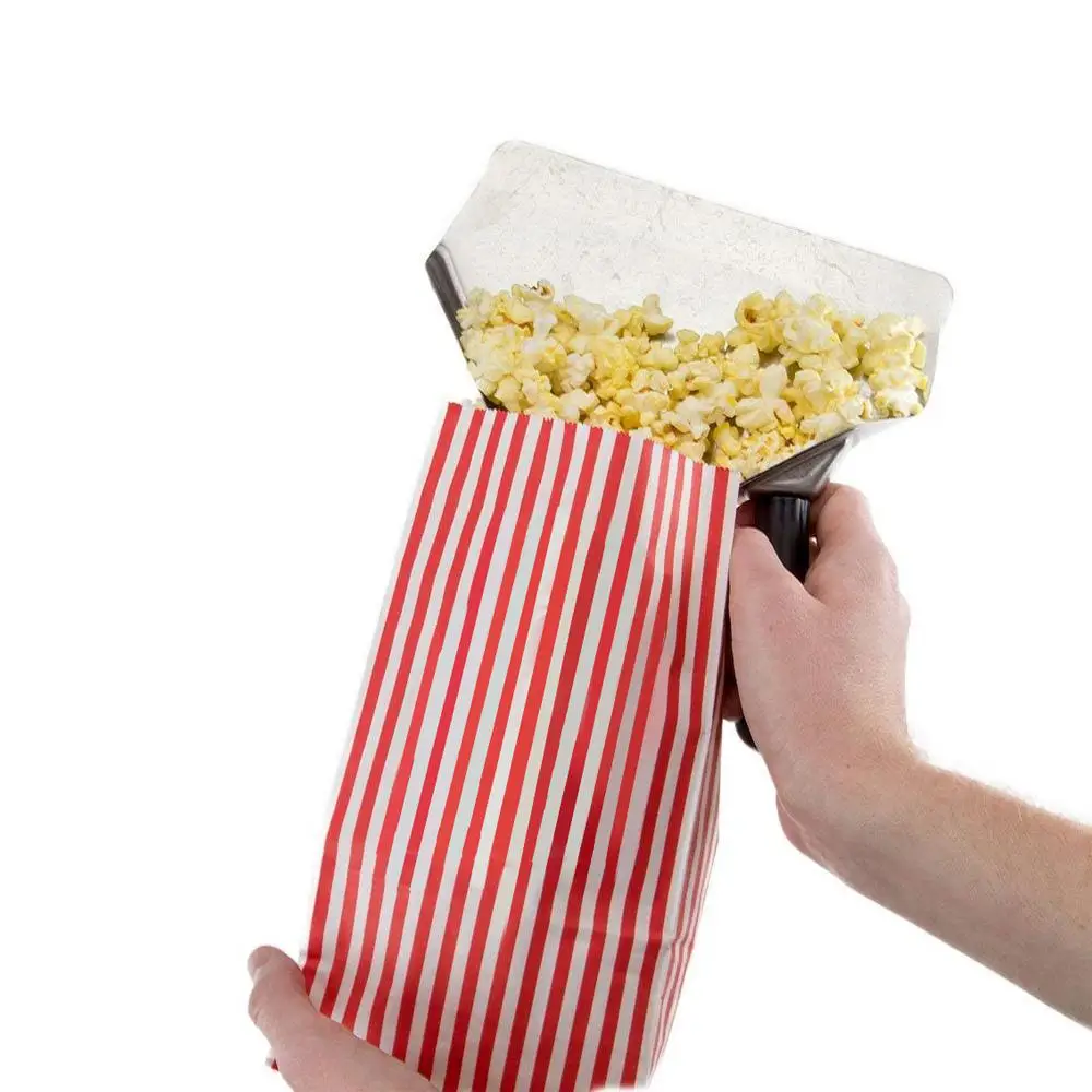 

Stainless Steel Chip Shovel Thickened French Fries Scoop Chip Packaging Shovel Funnel Popcorn Serving Scoop