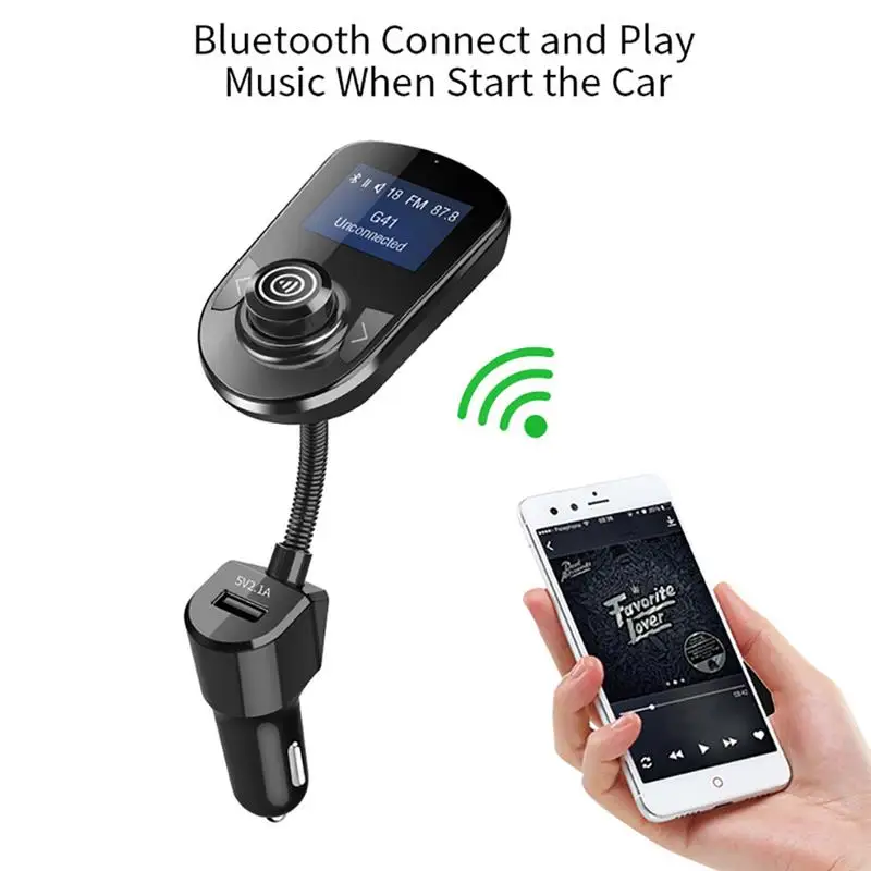 Беспроводной Bluetooth радио передатчик AUX MP3-плеер USB Автомобильное зарядное устройство Поддержка TF карты для большинства автомобилей грузовиков внедорожных