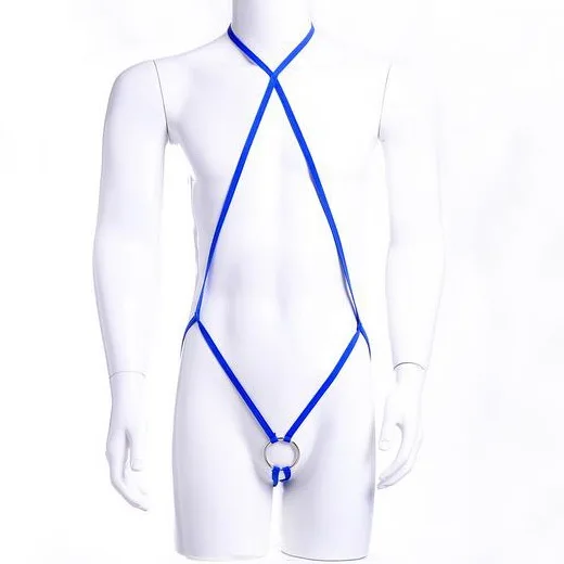 Сексуальная мужская Крестовая открытая блузка на бретелях пижама в виде боди стринги t-образная стринги сплошное женское нижнее белье дворецкий костюм Официанта
