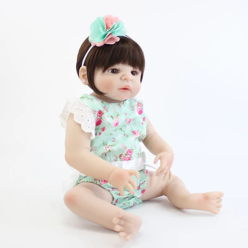 22 дюйма, полностью силиконовая кукла-Реборн, Bebe Alive, Реалистичная, 55 см, для новорожденных, модная, подарок на день рождения, водонепроницаемая игрушка для купания
