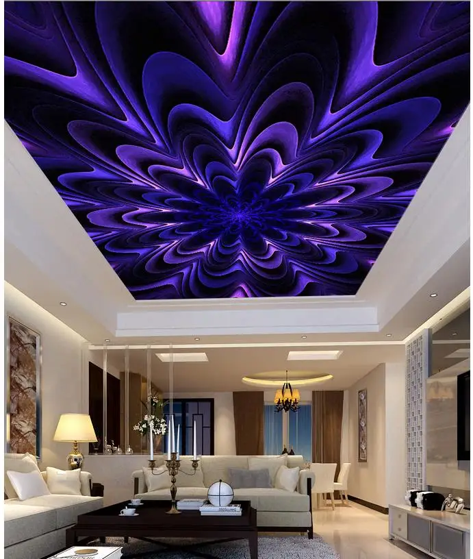 

Custom wallpaper murals Abstract fantasy flowers living room bedroom ceiling Wall Decoration 3d wallpaper ceiling