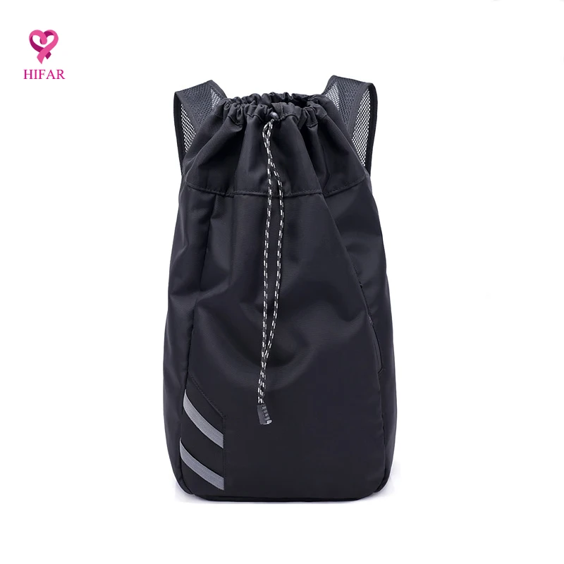 

DrawString Pocket Waterproof Dirt Basketball Bag Item Storage Backpack Grid Cotton Shoulder Sling Bag