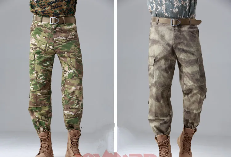 black casual pants Men's Army Camouflage Cargo pants New 2017 Brand Trouser Male Casual Man Pantalon Homme Military Material Multi-pockets Pants best casual pants for men
