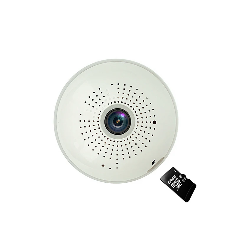 Wifi 360 градусов камера беспроводной связи Wifi мини-ip-камеры лампочка панорамная камера ночного видения
