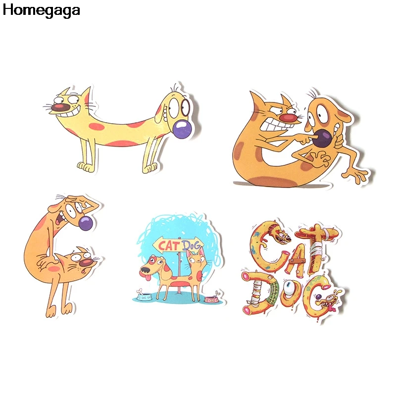 Homegaga 14 шт. мультфильм Catdog diy милый Косплей печать Декор стены тетрадь телефон ноутбук велосипед Скрапбукинг наклейка наклейки D2007