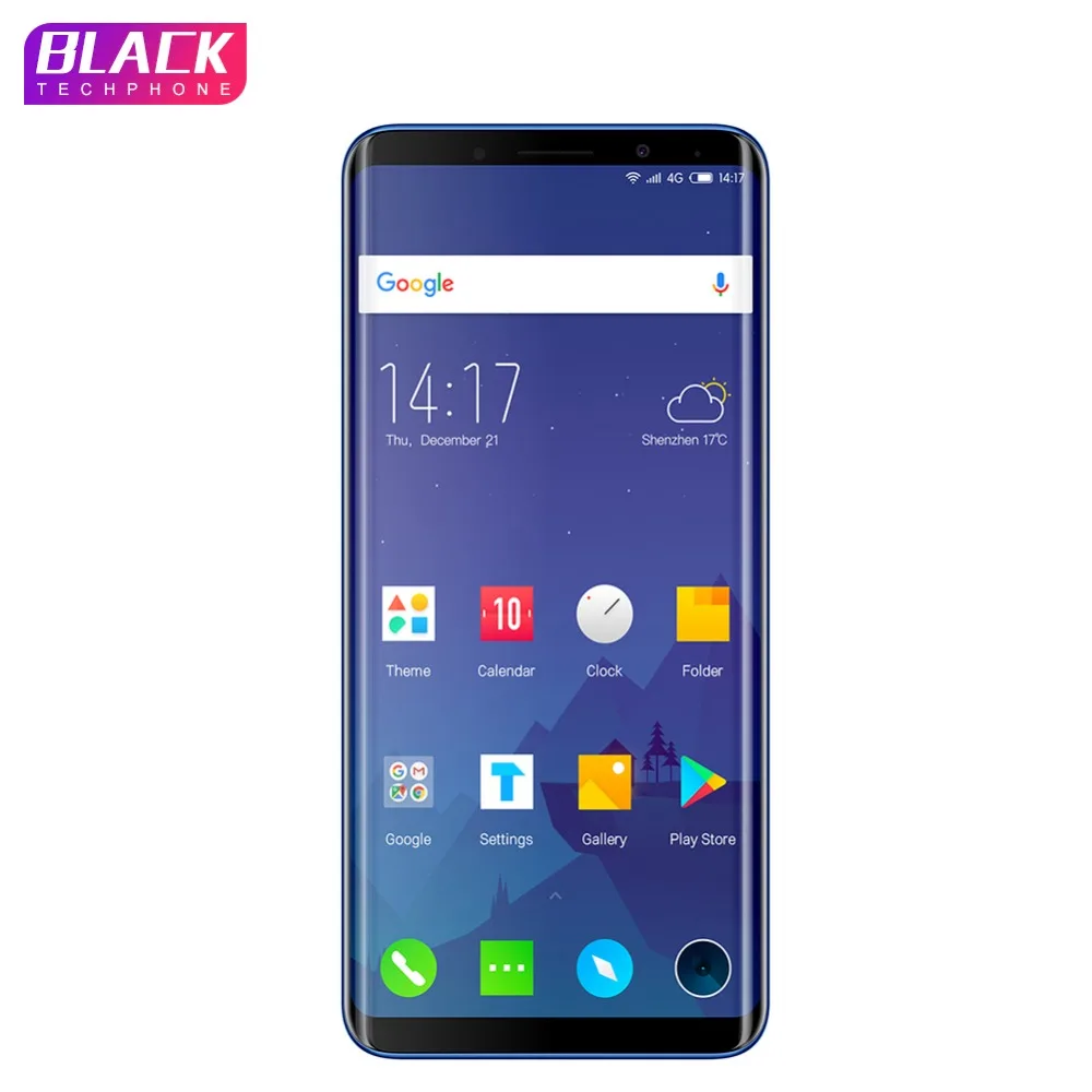 Elephone U Cell Phone Android 7.1 5.99 Inch FHD Screen Curved-Display Smartphone Quad-core 4+64GB Fingerprint Phone Telephone