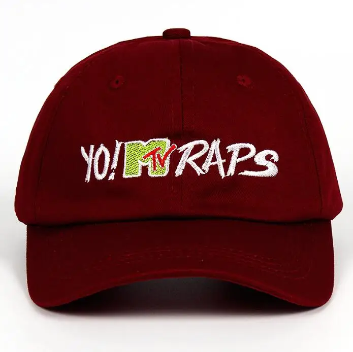 Эй! MTV RAPS Кепка-бейсболка de marque gorras planas dad hat хип-хоп snapback кепки шапки для мужчин и женщин шляпа повседневные Шапки - Цвет: Бургундия