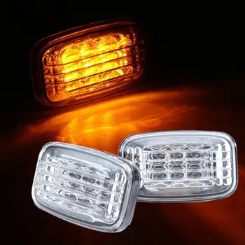 

2Pcs Car LED Signal Light Side Marker Turn Amber for Toyota Land Cruiser 70 80 100 Series Super bright Low comsumption