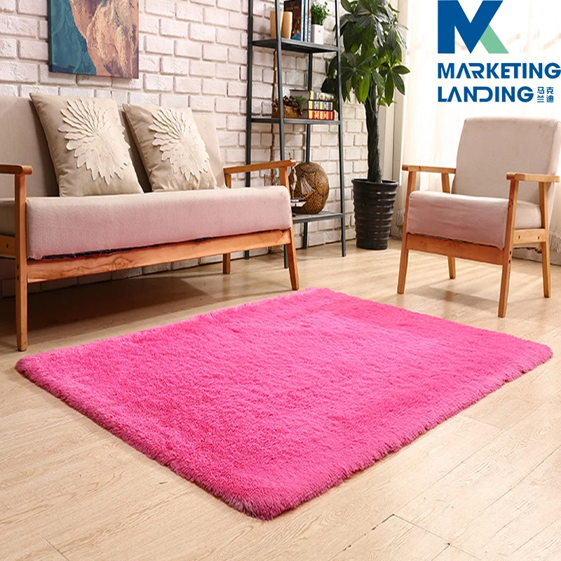 

Rose Red Soft Fluffy Rug Carpets for Living Room Decor Faux Fur Carpet Long Plush Rugs for Bedroom Shaggy Area Rug Modern Mat