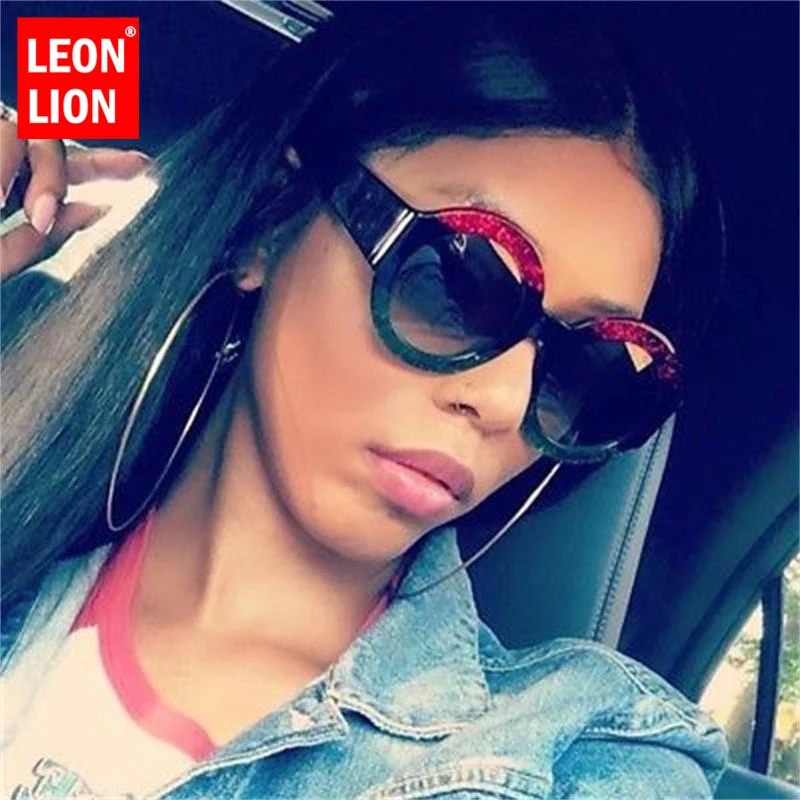 Солнечные очки LeonLion в винтажном стиле UV400 женские круглые поляризационные
