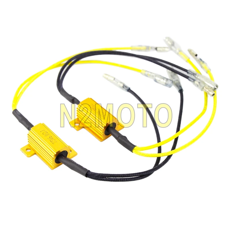 

2 pcs Motorbike LED Turn Signal Light Resistor 25 W 6.8 Ohms Motorcycle Flasher Resistance Indicator Flashing Rate Controllers