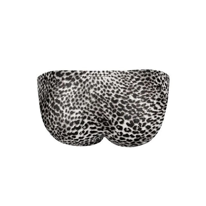 Мужское нижнее белье мужские трусы с леопардовым принтом Cueca Masculina U Pouch гей Ropa Pants|