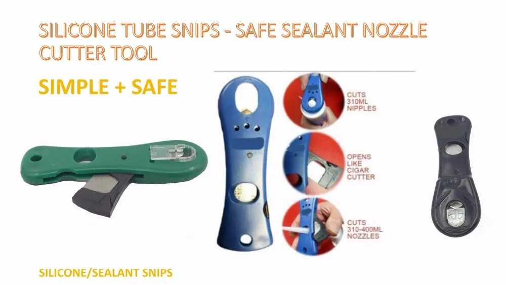 BC-P039-SILICONE TUBE SNIPS - SAFE SEALANT NOZZLE CUTTER TOOL