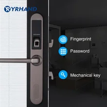Водонепроницаемый замок для раздвижных ворот с отпечатком пальца цифровой электронный дверной замок, замок для раздвижных дверей из нержавеющей стали 304