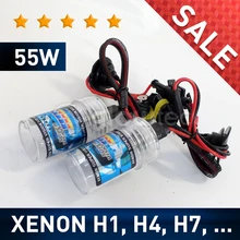 Ксеноновая лампа 55 W H1 H3 H7 H4 лампы HID ксеноновая лампа для фары авто Замена 4300 K 6000 к 8000 glowtec
