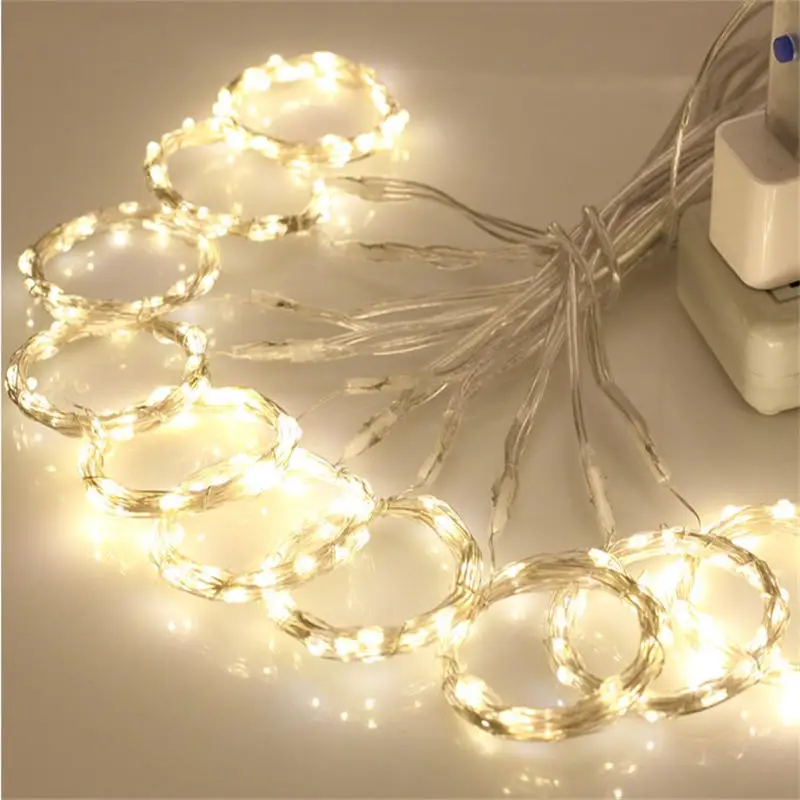 LED Curtain Lights Outdoor Indoor Decorative Lights for Christmas Wedding Window Patio Curtain Copper Wire Luces led Decoracion LED Curtain Lights Outdoor Indoor Decorative Lights for Christmas Wedding Window Patio Curtain Copper Wire Luces led Decoracion