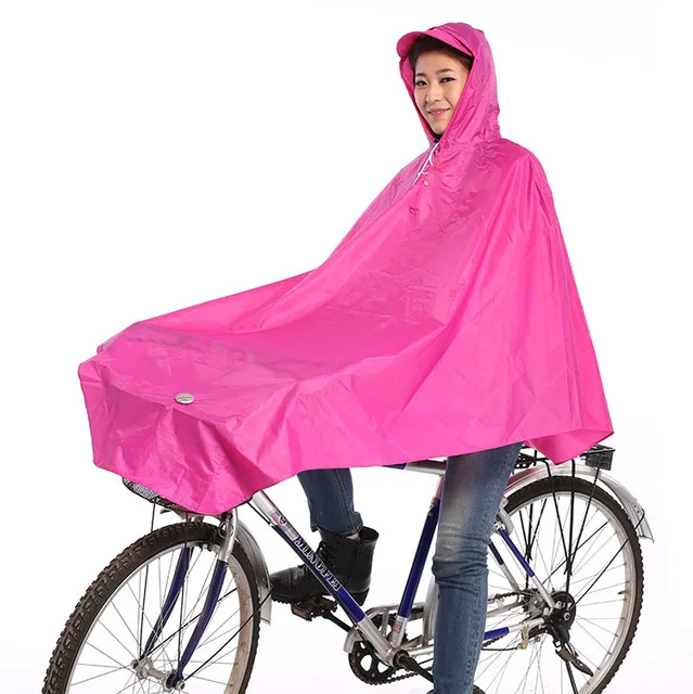 Men Women Cycling Bike Bicycle Raincoat Poncho Waterproof pvc Wide Rain