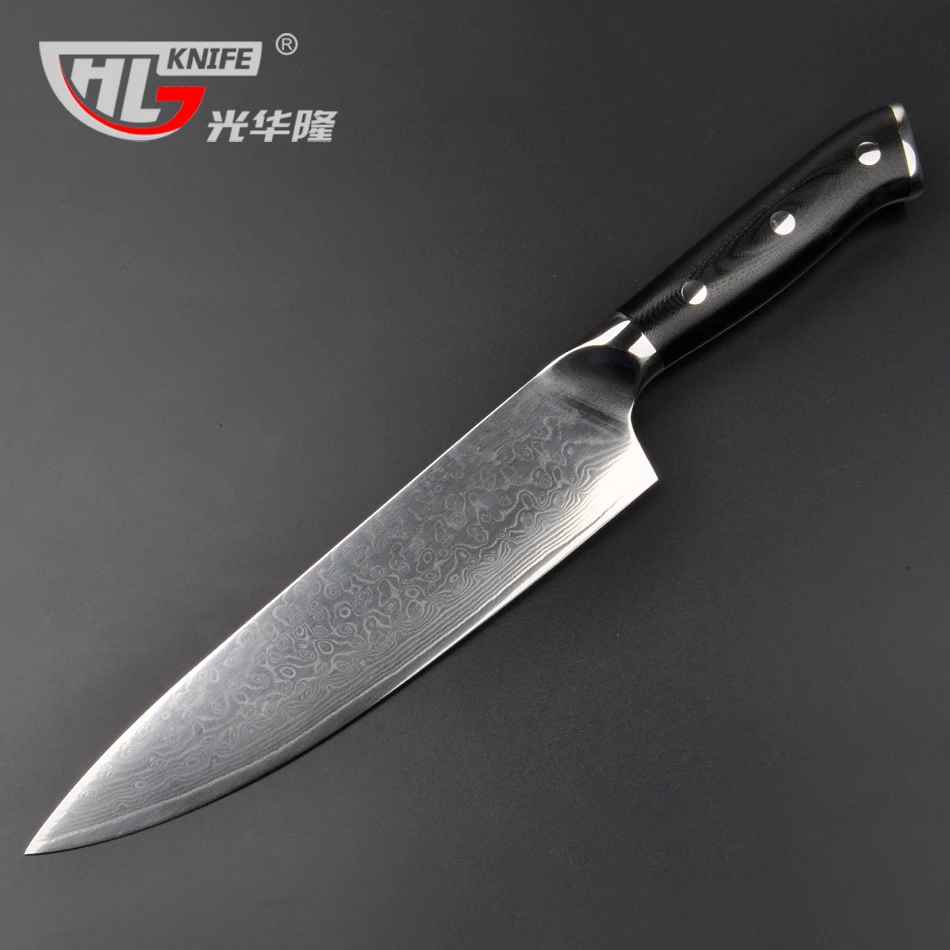 

8 inch kitchen knives 67 layers Japanese VG10 Damascus steel chef knife Japanese woman chef knife micarta handle free shipping