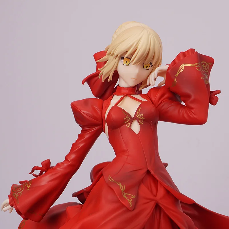 3 цвета 23 см Fate Grand Order Saber Alter Dress Ver Сексуальная ПВХ Модель Коллекция Косплей украшение аниме фигурка игрушка кукла 9''