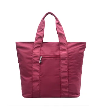 

Big Capacity Women Handbag Female Nylon Cloth Shopping Bags Large Book Bolsas Bolsos Pure Color Simple Handbags