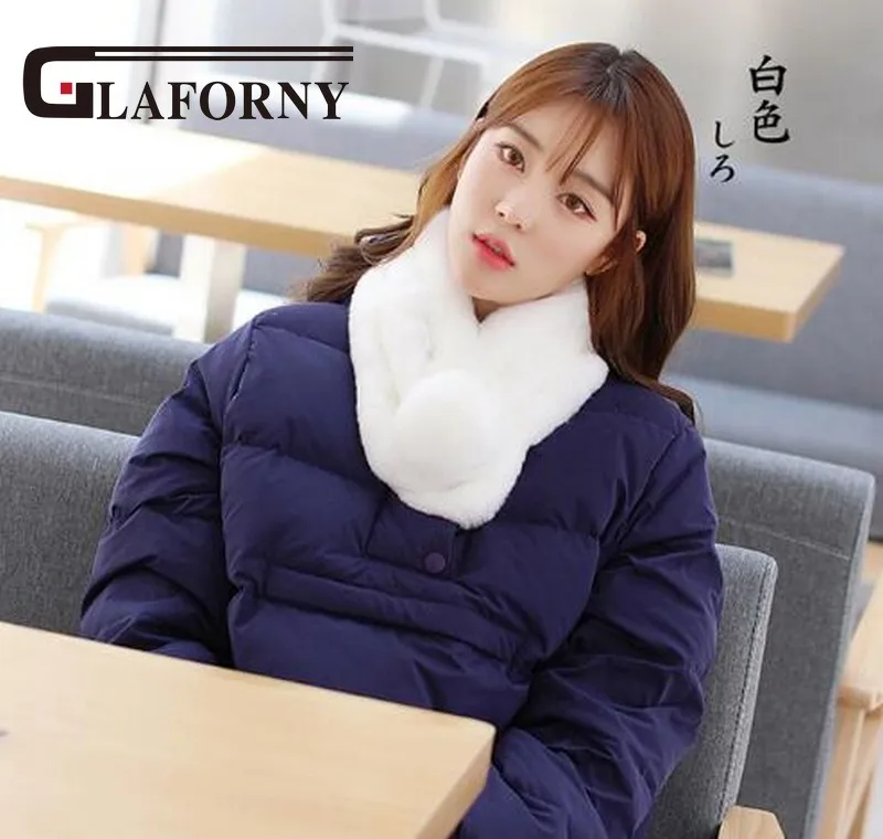 Glaforny 2018 New winter beaver rabbit wool scarf collar lady winter warm fur scarf otter rabbit hair collar set wholesale Glaforny 2018 New winter beaver rabbit wool scarf collar lady winter warm fur scarf otter rabbit hair collar set wholesale