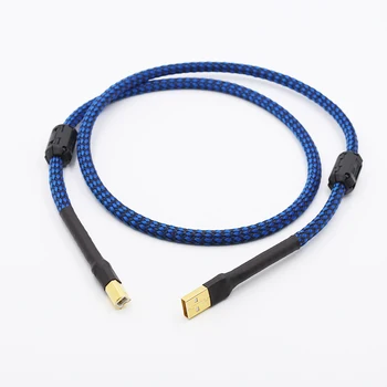 

HIFI USB Cable DAC A-B Alpha OCC Digital AB Audio A to B high end