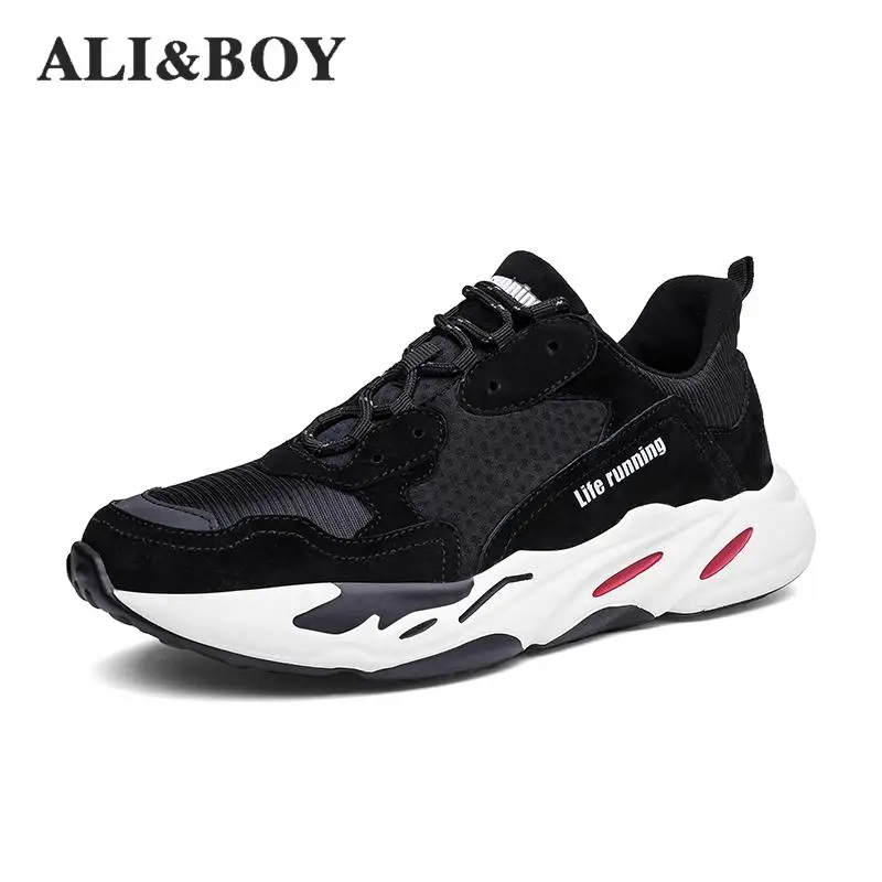 branded black sports shoes